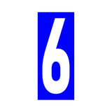 Precision Kart Number Sticker (Single)