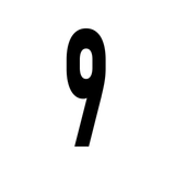 Precision Kart Number Sticker (Single)