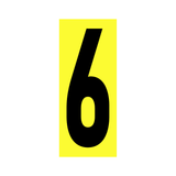 Precision Kart Number Sticker (Single)