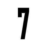 Precision Kart Number Sticker (Single)