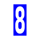 Precision Kart Number Sticker (Single)