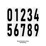 Precision Kart Number Sticker (Single)
