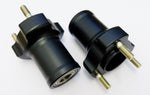 Pair of Black 17 mm x 75 mm Front Hubs