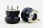 Set of Black Aluminium 50mm x 62mm Short Rear Hubs