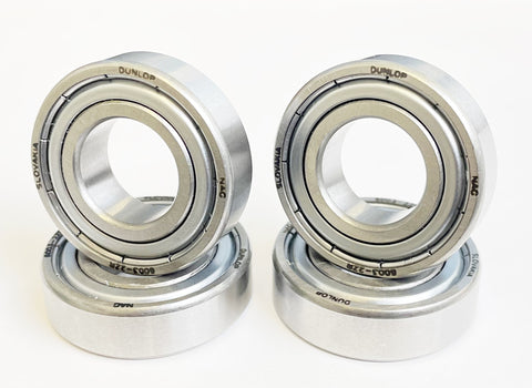 Set of 4 Dunlop 6003ZZ 17mm Wheel / Hub Bearings