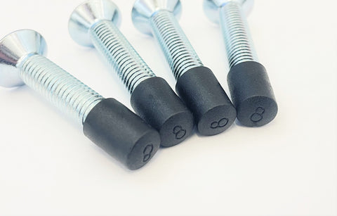 Set of 4 M8 Safety End Covers for Seat Bolts