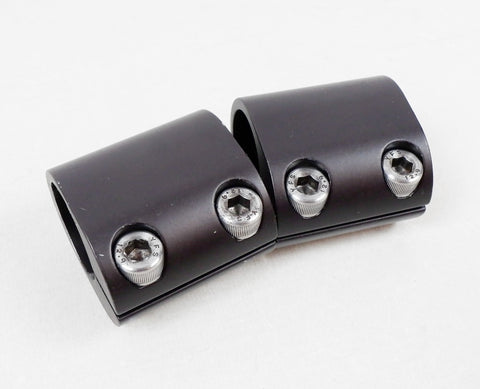Pair of Black Aluminium 30mm Torsion Bar Clamps