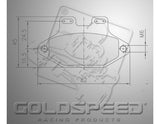 Goldspeed Gillard Type 2 / 3 Rear Brake Pad Set
